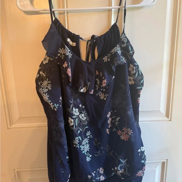 Maurice’s blue floral tank top women’s size large - Picture 1 of 4